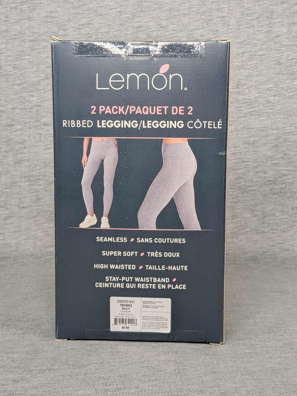 Lemon 2-pack Ribbed Leggings - Picture 8 of 11